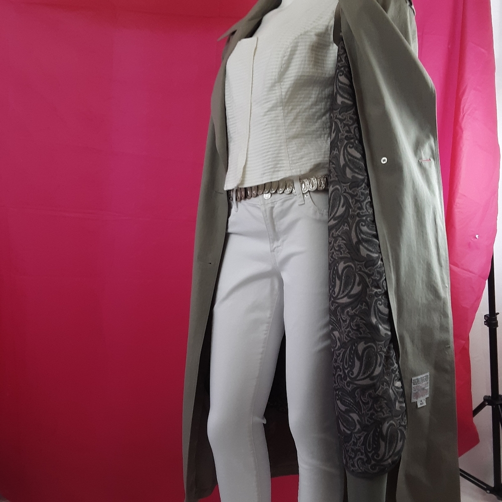 Vintage London fog - Town -trench coat in grey - Picture 4 of 15